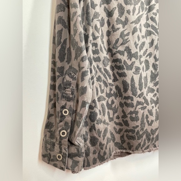 NWT PISTOLA Women's Leopard Print Jacket Brown Pockets Shacket Size Medium - Picture 10 of 11